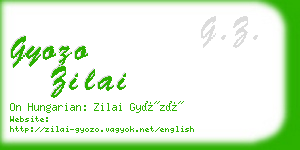 gyozo zilai business card